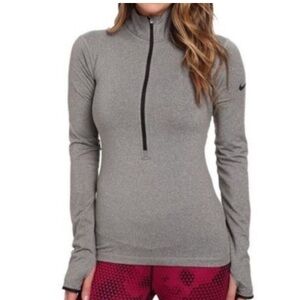 Nike Gray Long Sleeve Top